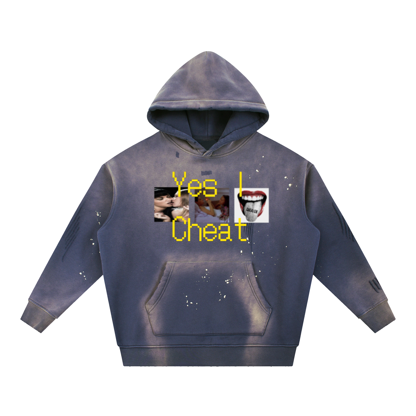 Yes I Cheat Washed Hoodie
