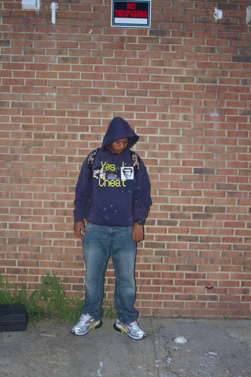 Yes I Cheat Washed Hoodie